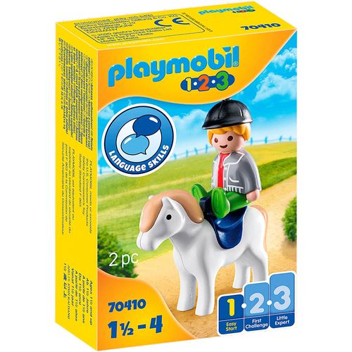 Playmobil 1.2.3 Niño con Poni