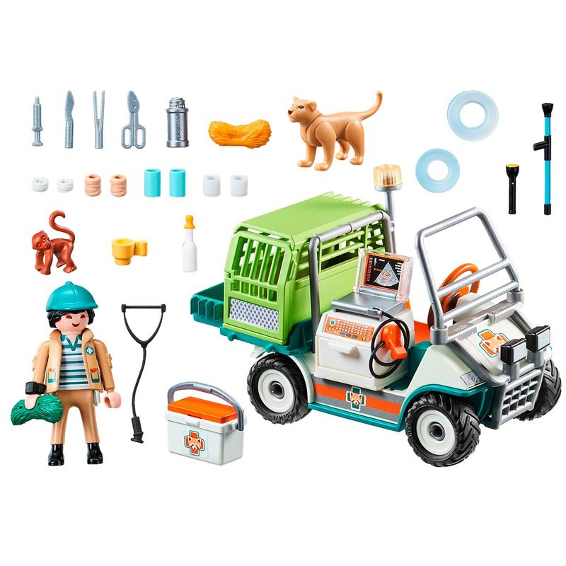 Playmobil-Family-Fun-Veterinario-de-Zoo-con-Coche_1