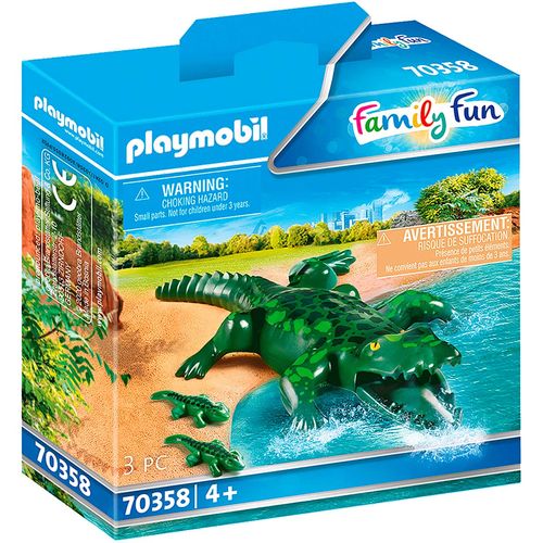 Playmobil Family Fun Cocodrilos con Bebé
