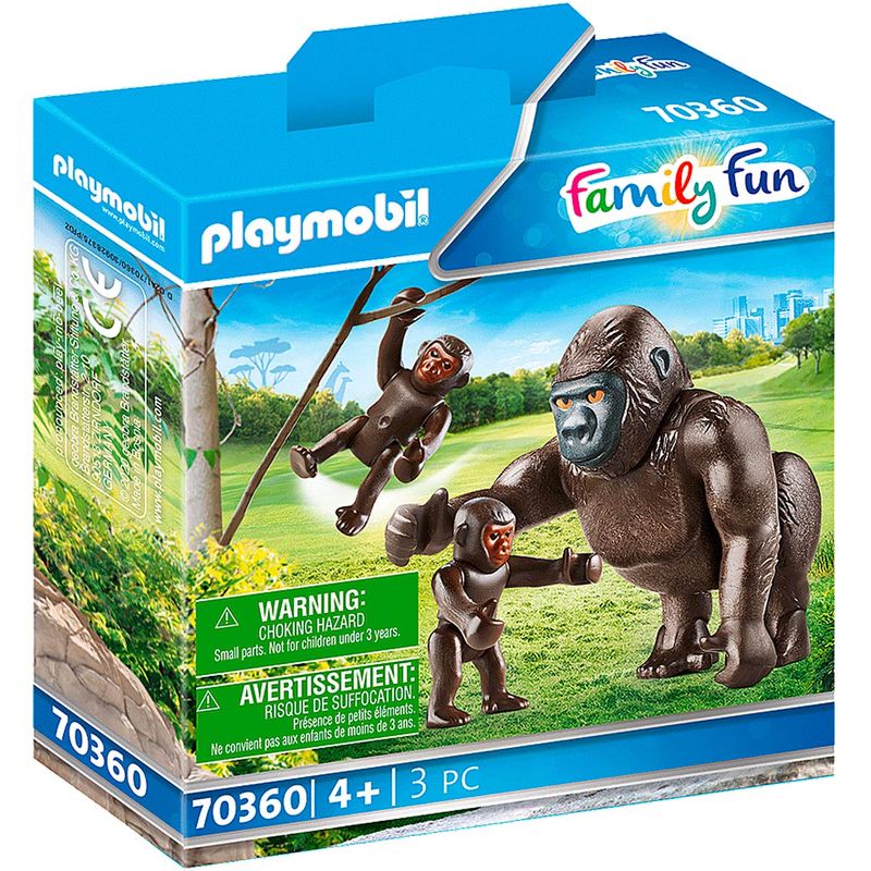 Playmobil-Family-Fun-Gorila-con-Bebes