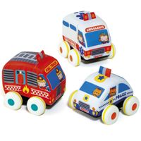Pack 3 Coches Blanditos Fricción