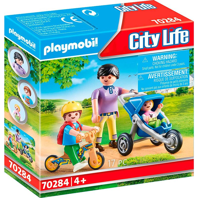 Playmobil-City-Life-Mama-con-Niños