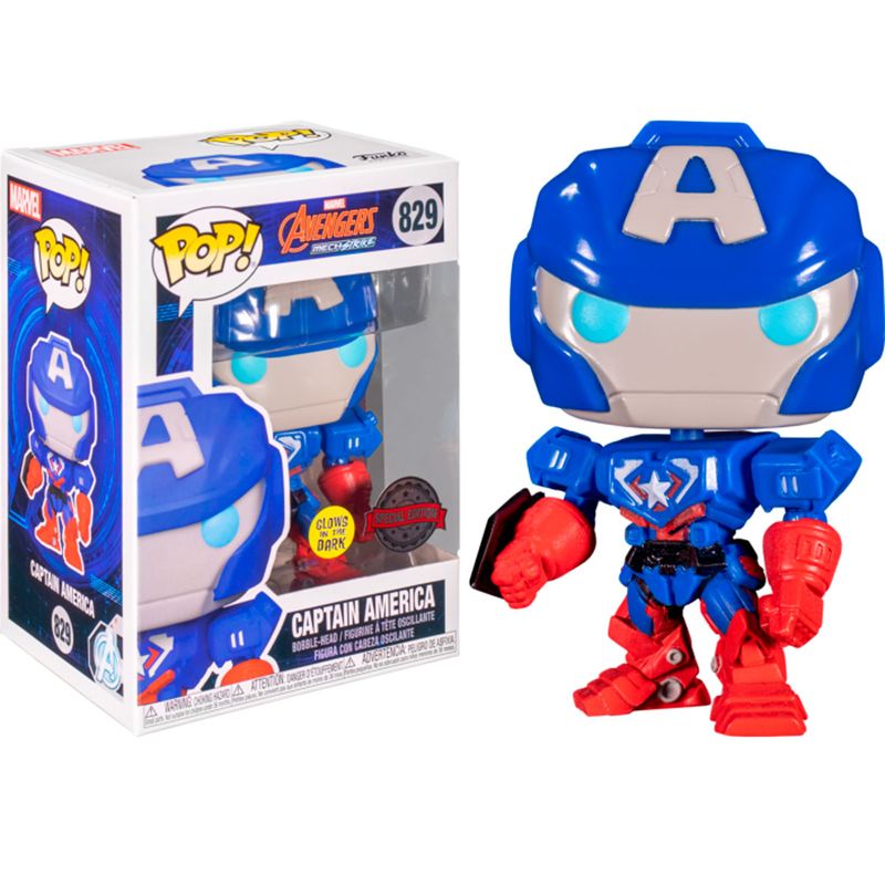 Funko-POP-Capitan-America-Mech-Strike-Exclusivo