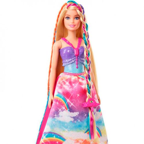 Barbie Dreamtopia Princesa Trenzas de Colores