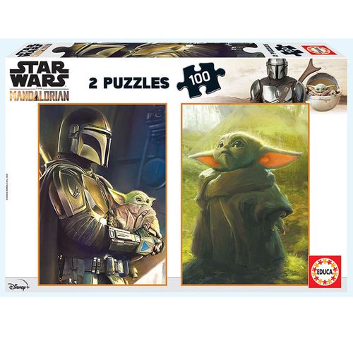 Star Wars Mandalorian Puzzle 2x100 Piezas