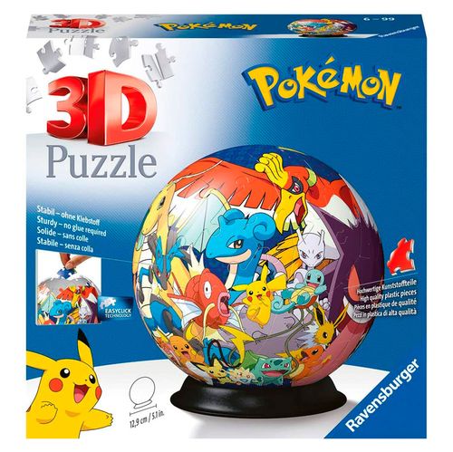 Pokémon Puzzle Bola 3D 72 Piezas