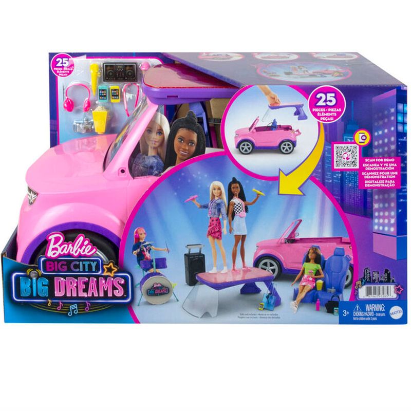 Barbie Big City Big Dreams Vehículo Musical - Drim