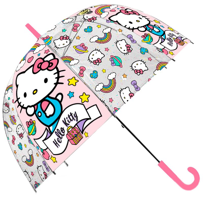 Hello-Kitty-Paraguas-Transparente-Automatico
