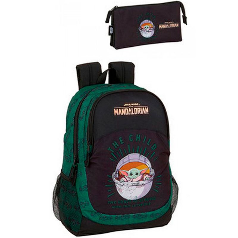 Star-Wars-Mandalorian-Mochila-Escolar---Estuche