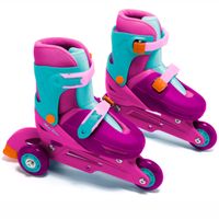 Patines en Línea Convertibles Rosa