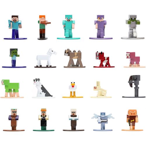 Minecraft Nanometalfigs Pack 20 Figuras