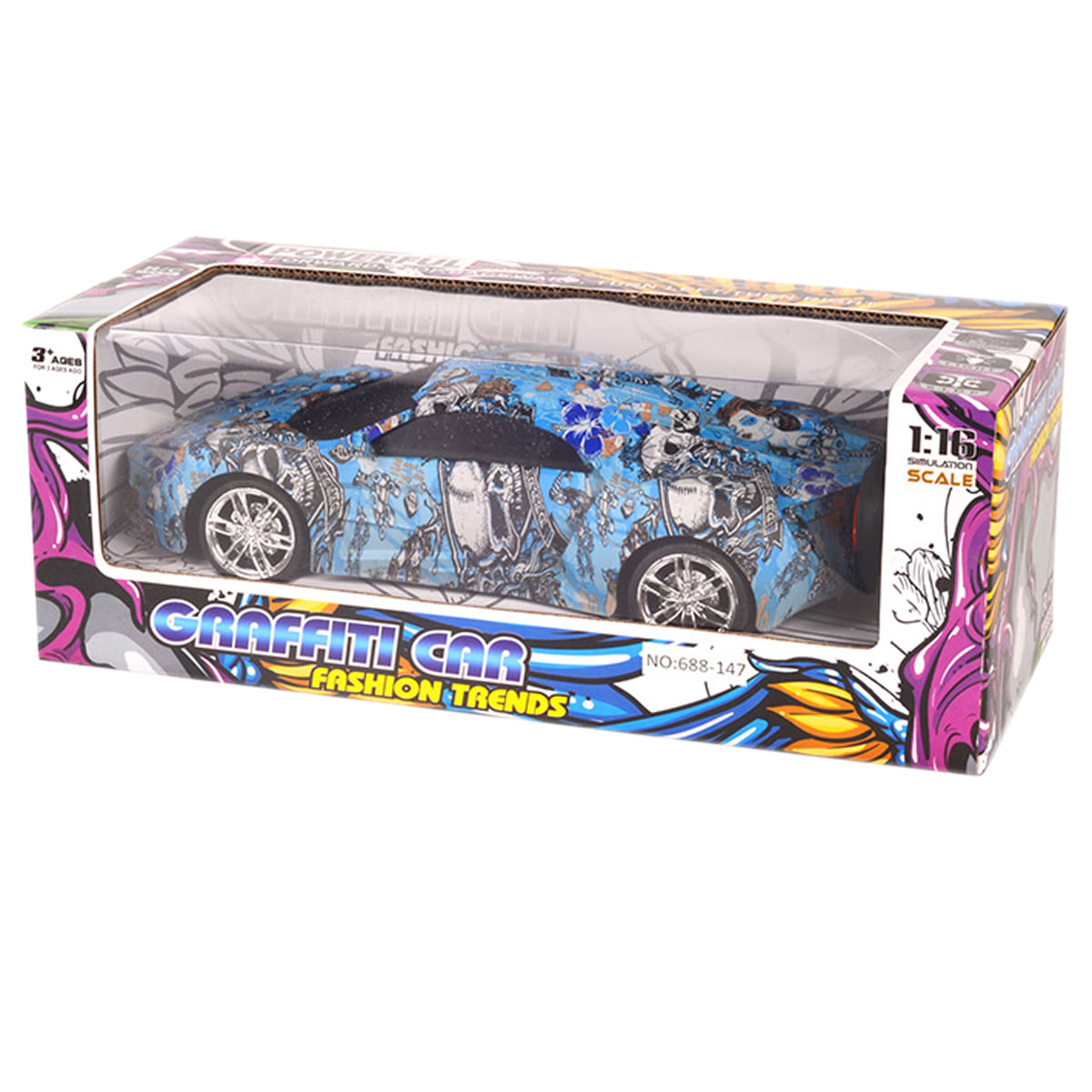 1:20 COCHE RC DEPORTIVO GRAFFITI