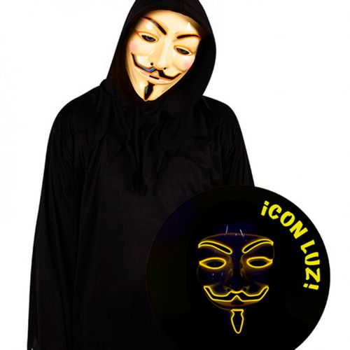 Máscara Anonymous con Luz
