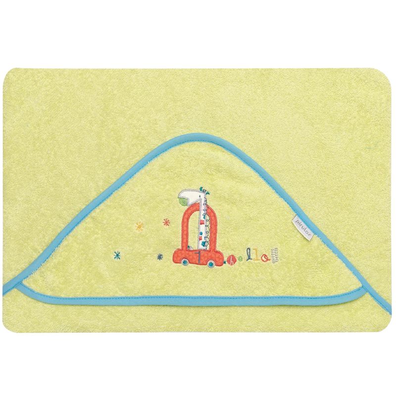 Toalla-bebe-con-capucha-Jirafa-Verde