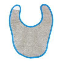Babero Baby Rizo velcro Gris