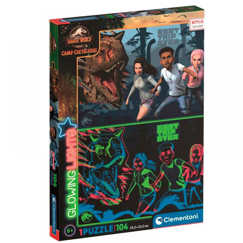 Jurassic-World-Puzzle-Neon-104-Piezas