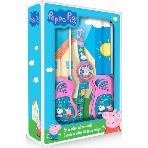 Peppa Pig Pack Walkie Talkie + Reloj Digital