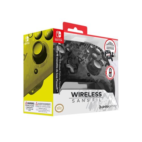 Faceoff Wireless Deluxe Controller Camo Negro Switch/Lite