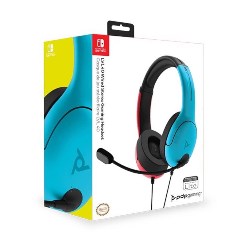 LVL40-Wired-Azul-y-Rojo-Auricular-Gaming-Licenciado