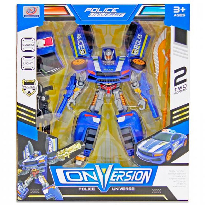 Coche-Robot-Transformable-Policia