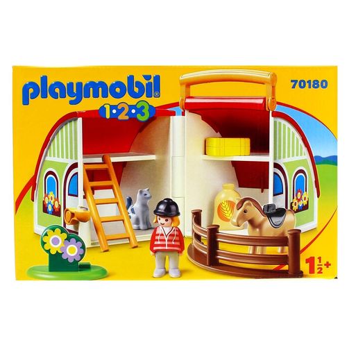 Playmobil 1.2.3 Mi Primera Granja Maletín