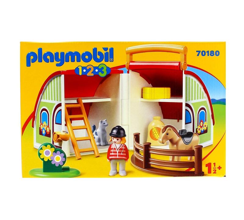 Playmobil 1.2.3 Mi Primera Granja Maletin Drim