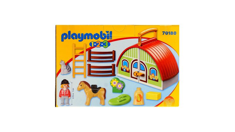 Playmobil 1.2.3 Mi Primera Granja Malet n