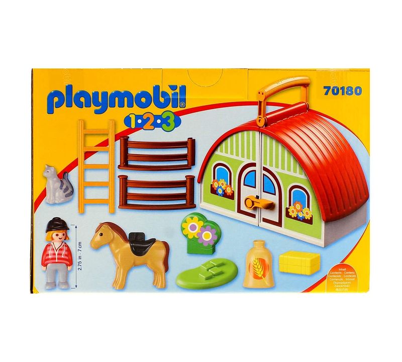 Playmobil 1.2.3 Mi Primera Granja Maletin Drim