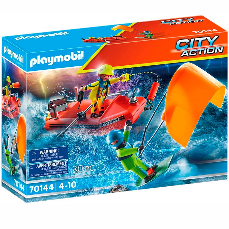 Playmobil-City-Action-Rescate-Maritimo-Kitesurfer