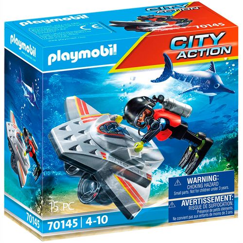 Playmobil Rescate Marítimo Scooter Buceo