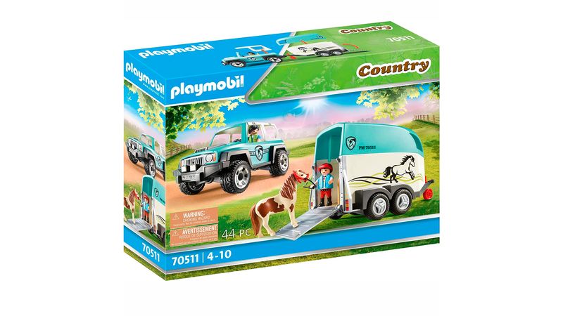 Playmobil coche con store remolque de caballos