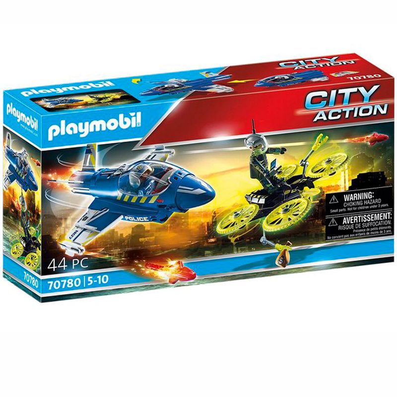 Playmobil-City-Action-Avion-Persecucion-Dron