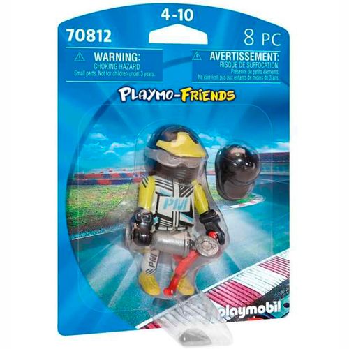 Playmobil Plamo-Friends Piloto de Carreras