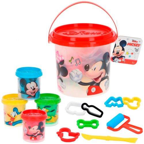 Mickey Mouse Cubo Plastilina con Accesorios