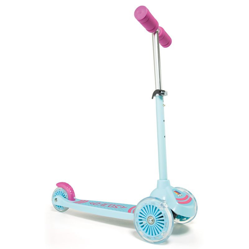 Patinete-Scooter-Rosa-con-Luces