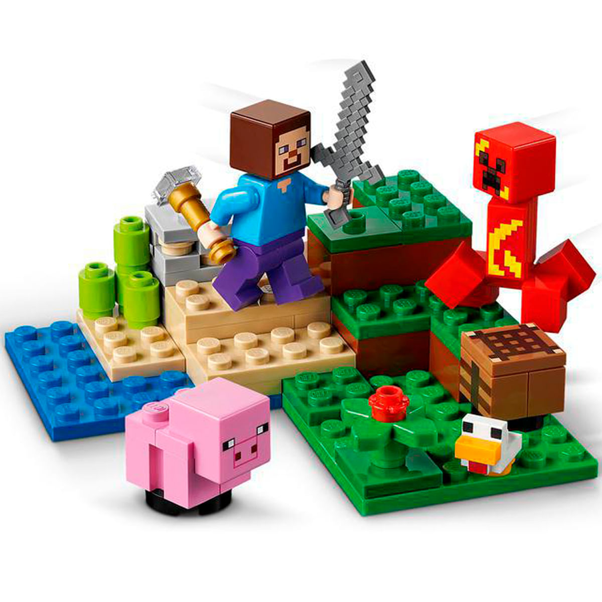 Correspondiente a freno el estudio Lego Minecraft La Emboscada del Creeper