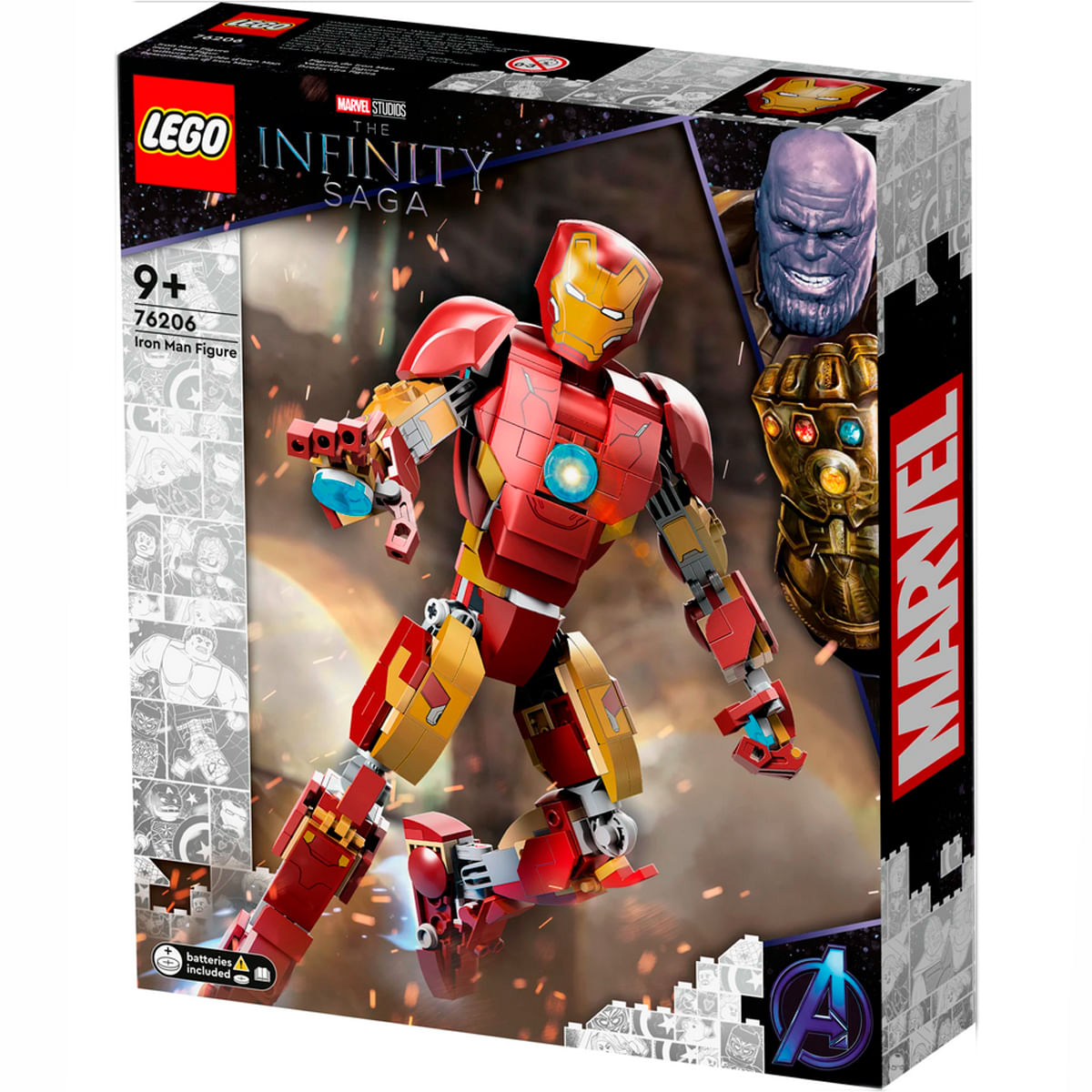Alboroto Colonial cemento Lego Marvel Figura de Iron Man