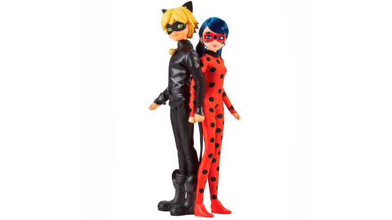 Cat noir discount y ladybug muñecos