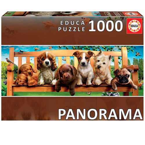 Puzzle Perritos en un Banco 1000 Piezas