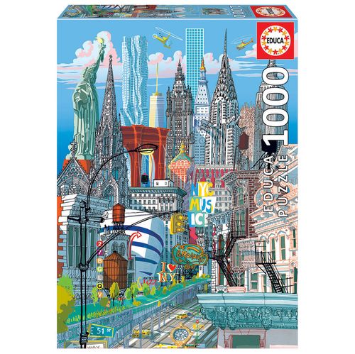 Puzzle Nueva York Carlo Stanga 1000 Piezas