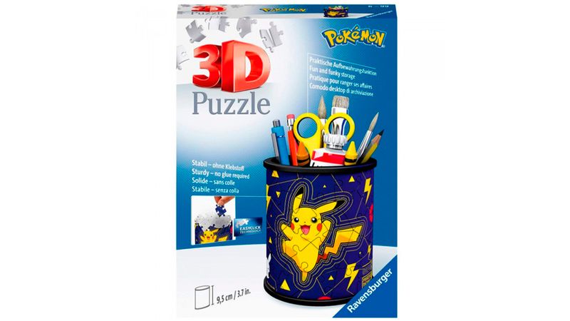 Ravensburger - Pokémon - Puzzle Portalápices 3D, 3d Puzzle