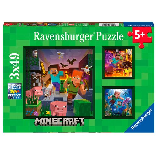 Minecraft Puzzle 3x49 Piezas