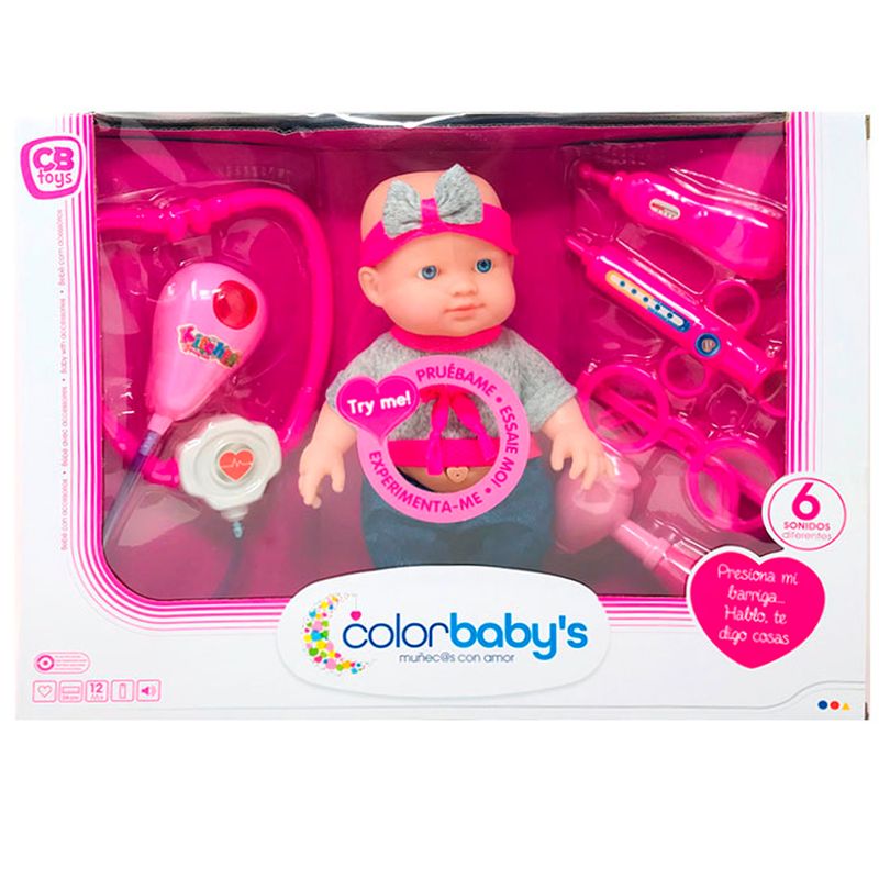 Muñeca-Bebe-con-Accesorios-Doctor-Surtido