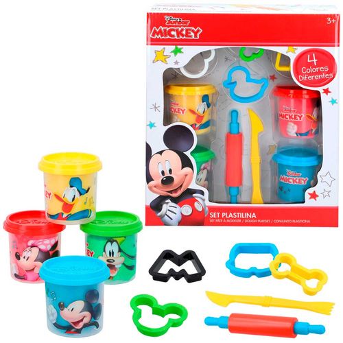 Mickey Mouse Pack 4 Botes Plastilina