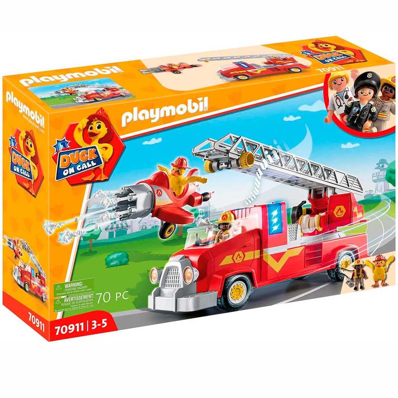Playmobil-Duck-on-Call-Camion-Bomberos