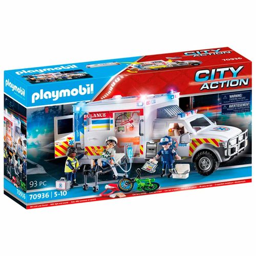 Playmobil City Action Vehículo US Ambulancia