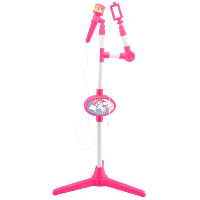 Unicornio-Microfono-con-Pie-Luminoso-y-Altavoz