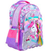 Mochila Escolar Trenza Unicornio