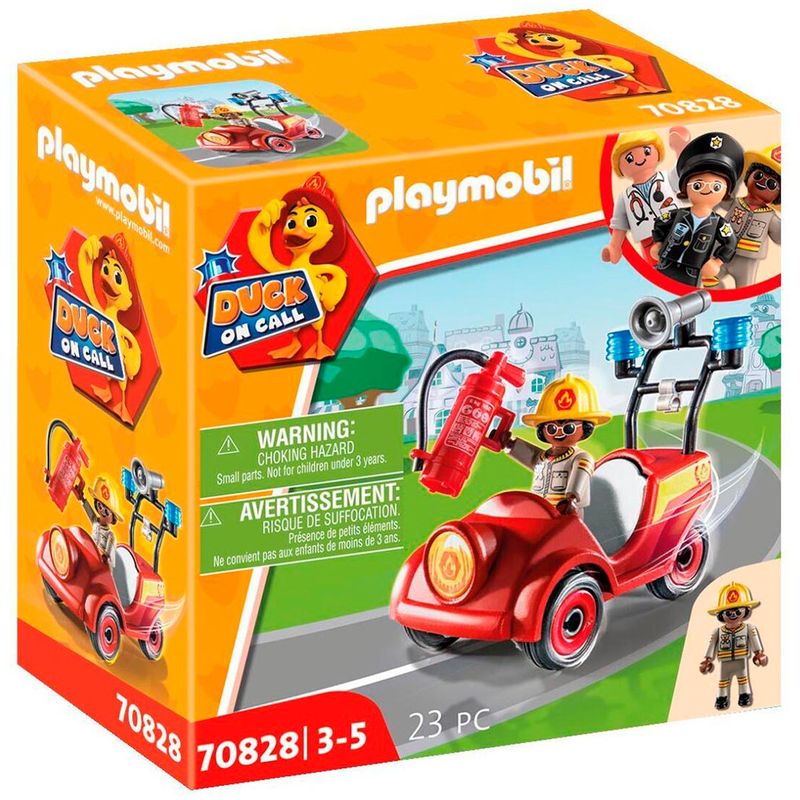 Playmobil-Duck-on-Call-Mini-Coche-de-Bomberos
