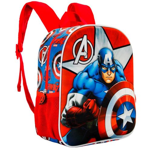Capitán América Mochila Escolar 3D